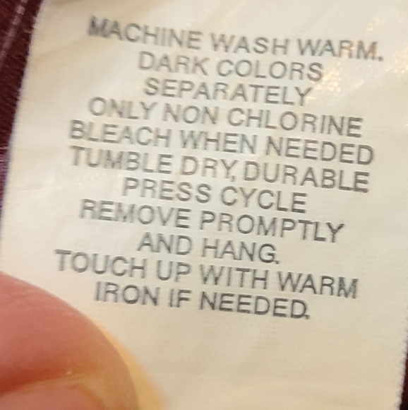 (704) Hill Archer Men's Classic Long Sleeve Dress Shirt, Size: 16.5, Maroon - Picture 7 of 12